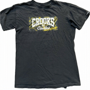 Crooks & Castles Men’s Small Teen Black Short Sleeved T-Shirt